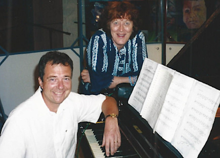 Andrew en studio avec Margret RoadKnight aux Grevillea Studios, Australie, décembre 2003